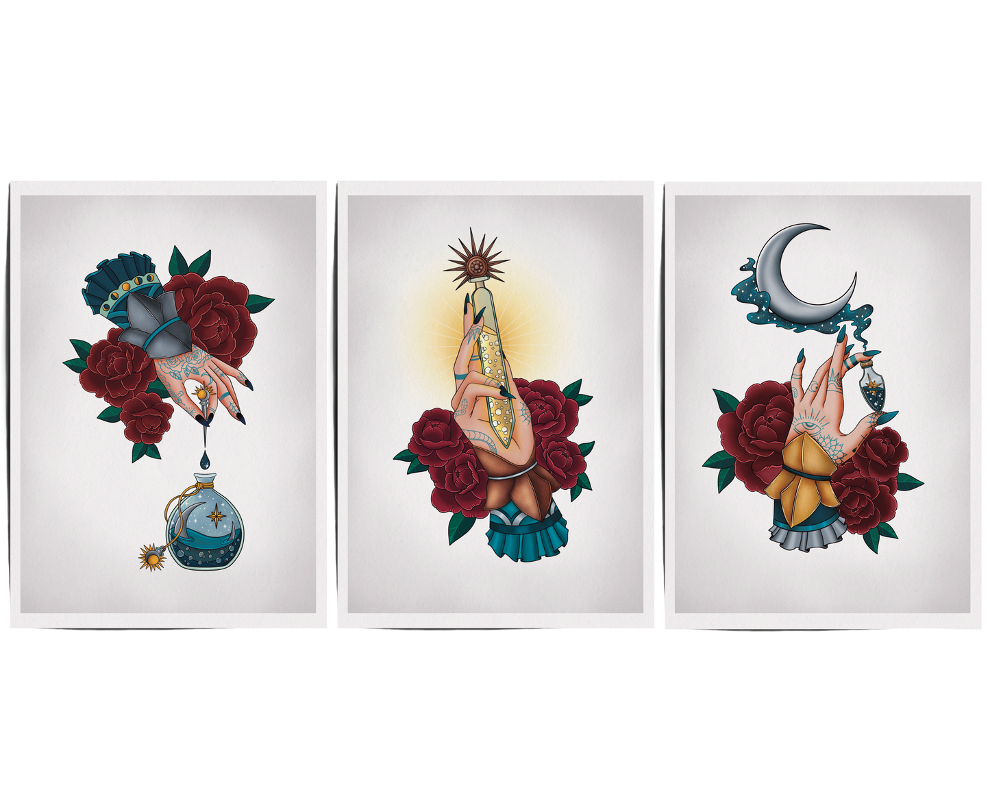 The Alchemy Trio (Sun, Moon & Star)