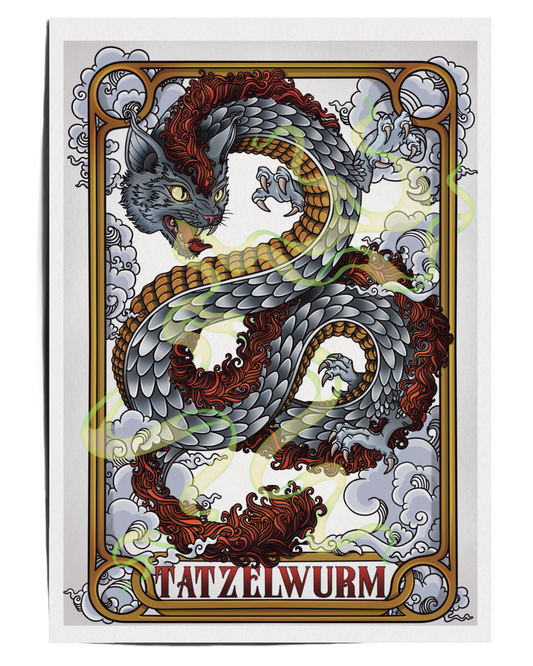 Tatzelwurm – Cat Dragon Cryptid
