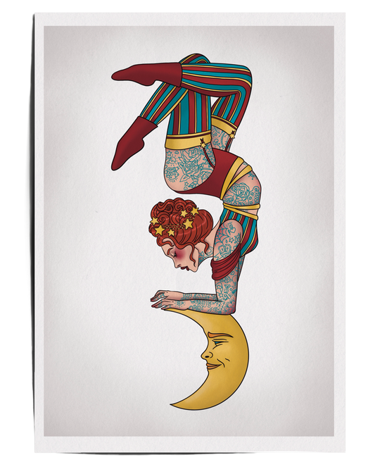 Contorted Moon – Crescent Moon Acrobat