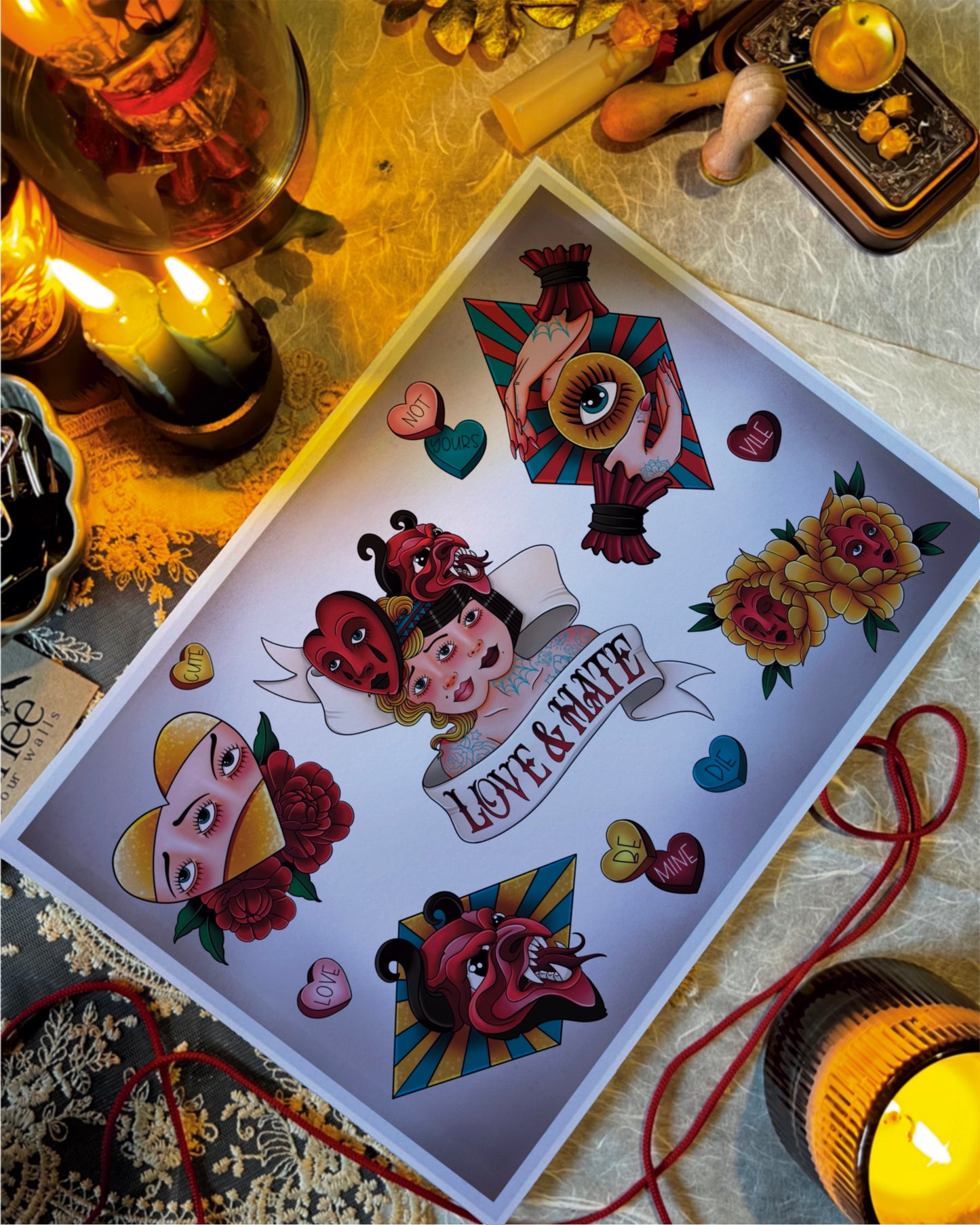 Siamese – Freakshow Tattoo Flash